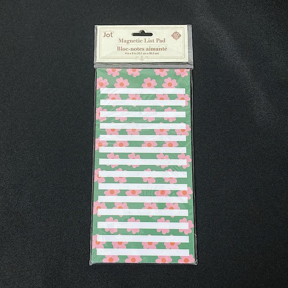 Jot Floral Magnetic List Notepad 60 Sheets - Picture 1 of 5